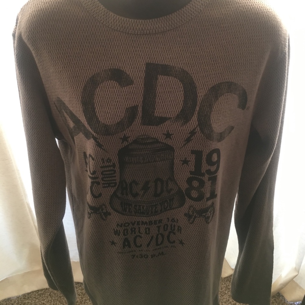 Pre-Owned A C D C Thermal Long Sleeve. Grey/Small.